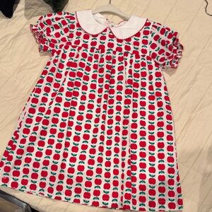 Cecil and Lou 4T Red and Green Apple Print Dress